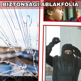 Biztonsági ablak üveg fólia - Szilánk, betörés, behatolás és belátás ellen