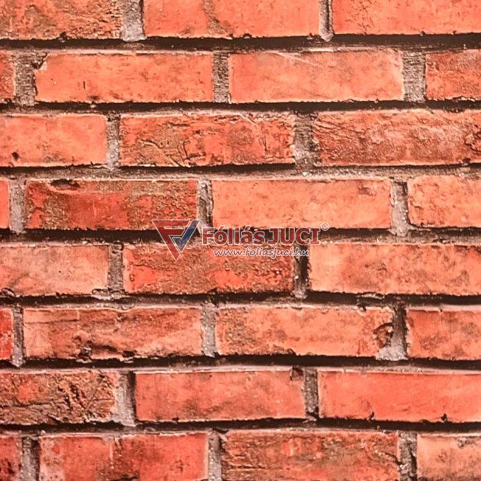 Cinóber téglafal Öntapadós Fólia (15 m x 67,5 cm)