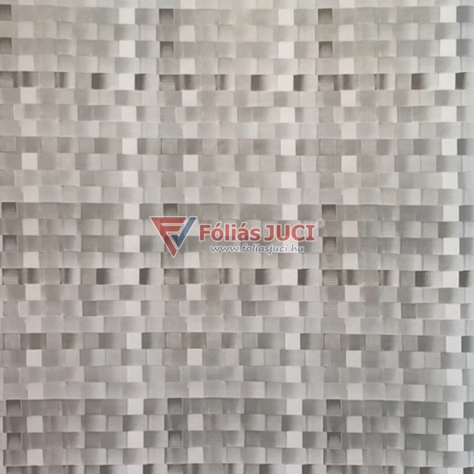 Ezüstös csillanás kockák Öntapadós Fólia (2 m x 45 cm)