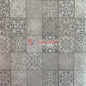 Szürke Vintage Csempék Öntapadós Fólia (2 m x 45 cm)