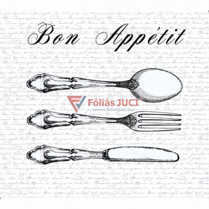 Jó reggelt! (Bon Appétit) Átlátszó  Tányéralátét (29 cm x 44 cm )