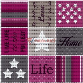   Otthon Lila-szürke (Liv beere) Fürdőszoba szőnyeg (65 cm x 1 m )