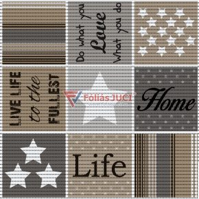   Otthon természetes (Liv natur) Fürdőszoba szőnyeg (65 cm x 1 m )