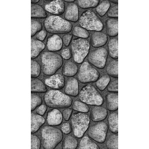   Szürke kövek (Grey Stones) Komfort szőnyeg (60 cm X 120 cm )