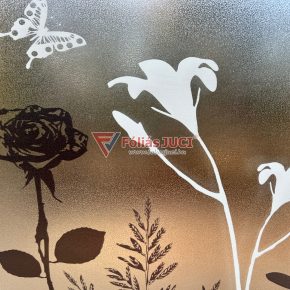   Virágos Ablak Ragasztó Nélküli Prémium Ablakfólia (Blossom) (1,5 m x 45 cm)
