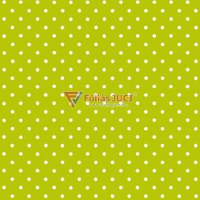   Zöld Pöttyök Öntapadós Fólia (Petersen Grün) (2 m x 45 cm)