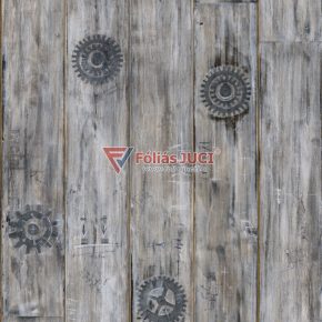   Fogaskerekek Fahatású Öntapadós Fólia (Paternoster) (15 m x 45 cm)