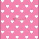 Rózsaszín Szívek (Santa Fe Rosa) (2 m x 45 cm)