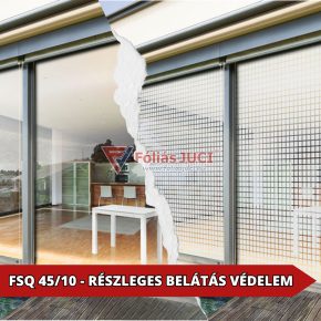 FSQ 45/10 - Kockás Matt Homokfúvott Belátás Elleni Ablakfólia (76 cm x 1 m)   FSQ 45/10 - Kockás Matt Homokfúvott Belátás Elleni Ablakfólia (76 cm x 1 m)