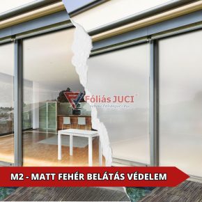   M2 - BelátásStop (Tejszerű) Belátás Elleni Ablakfólia (76 cm x 1 m)