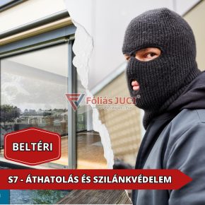 S7 - ŐrzőSafe  Biztonsági Ablakfólia (1,52 m x 1 m )