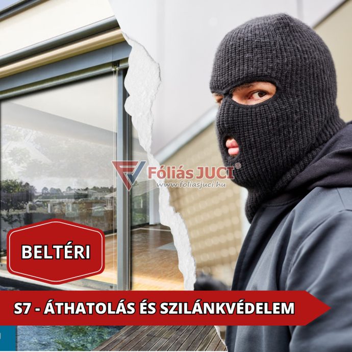 S7 - ŐrzőSafe  Biztonsági Ablakfólia (1,52 m x 1 m )