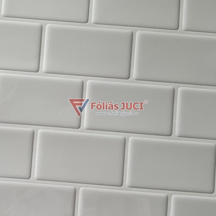 Veronica "Subway White" Fehér Öntapadós 3D Metró Csempematrica (30,5 cm x 26 cm)