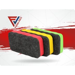   Mágneses Törlő Szivacs Öntapadós Táblafóliához Vagy Whiteboard Fóliához - Sárga 