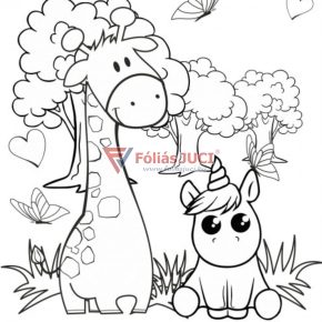   Fóliás Juci Mandala Gyerekeknek - Unikornisos (67 cm x 35 cm)