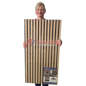   Világos barna 2 db Falpanel Akusztikus lamellás 3D (52 cm x 104 cm )