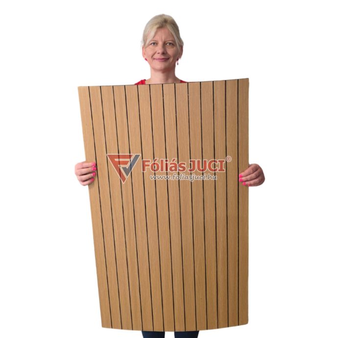 Világosbarna fahatású Falpanel Lamellás 3D (100 cm x 60 cm )