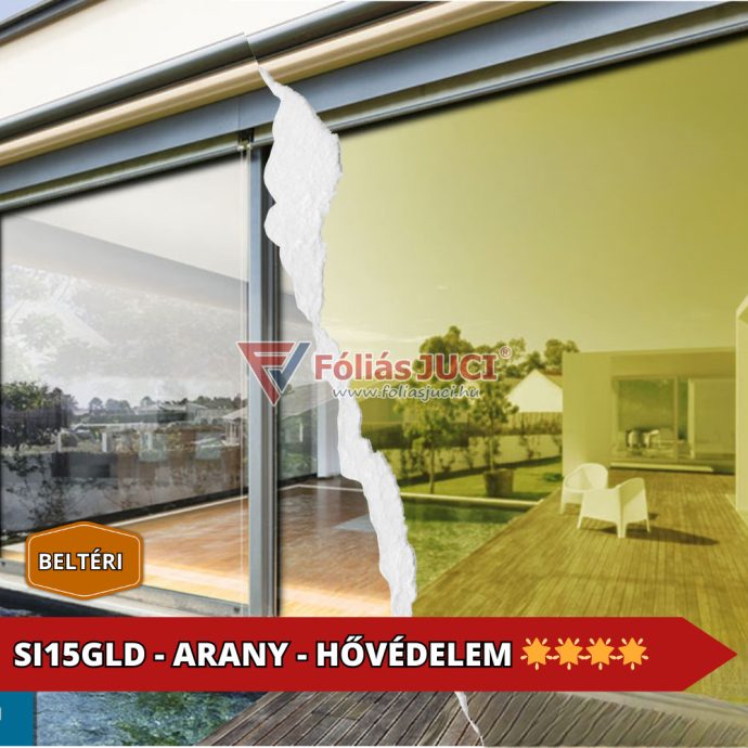 HőStop  Arany színű Hővédő ablakfólia (1,52 m x 1 m )