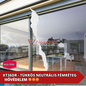   OptiMirror Kültéri 57% Hővédő ablakfólia (76 cm x 1 m )