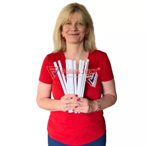   Szegő darab fehér - Öntapadós 3D csempematrica lezáró 10 db