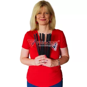   Szegő darab fekete - Öntapadós 3D csempematrica lezáró 10 db