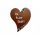 BRONZ, FA , KÉZZEL KÉSZÍTETT FESTETT SZÍV (AJÁNDÉK 100.000 - 150.000 Ft KÖZÖTTI VÁSÁRLÁS UTÁN)