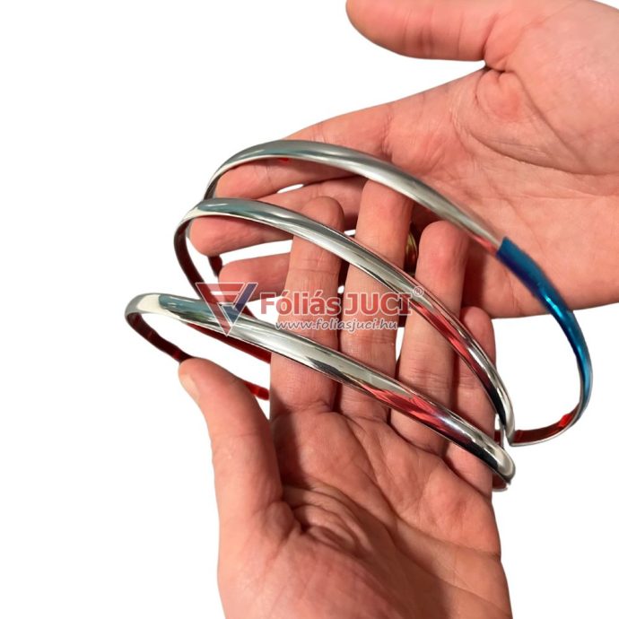 LASPEZIA Kiegészítő szegő dekorcsík EZÜST (3000  mm x 8 mm )