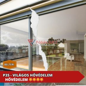   P35 - Solara Beltéri Világos 71% Hővédő ablakfólia (76 cm x 1 m )