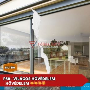   P50 - Solara Beltéri Világos 61% Hővédő ablakfólia (76 cm x 1 m )