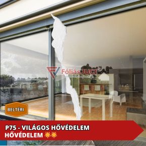   P75 - Solara Beltéri Világos 49% Hővédő ablakfólia (76 cm x 1 m )