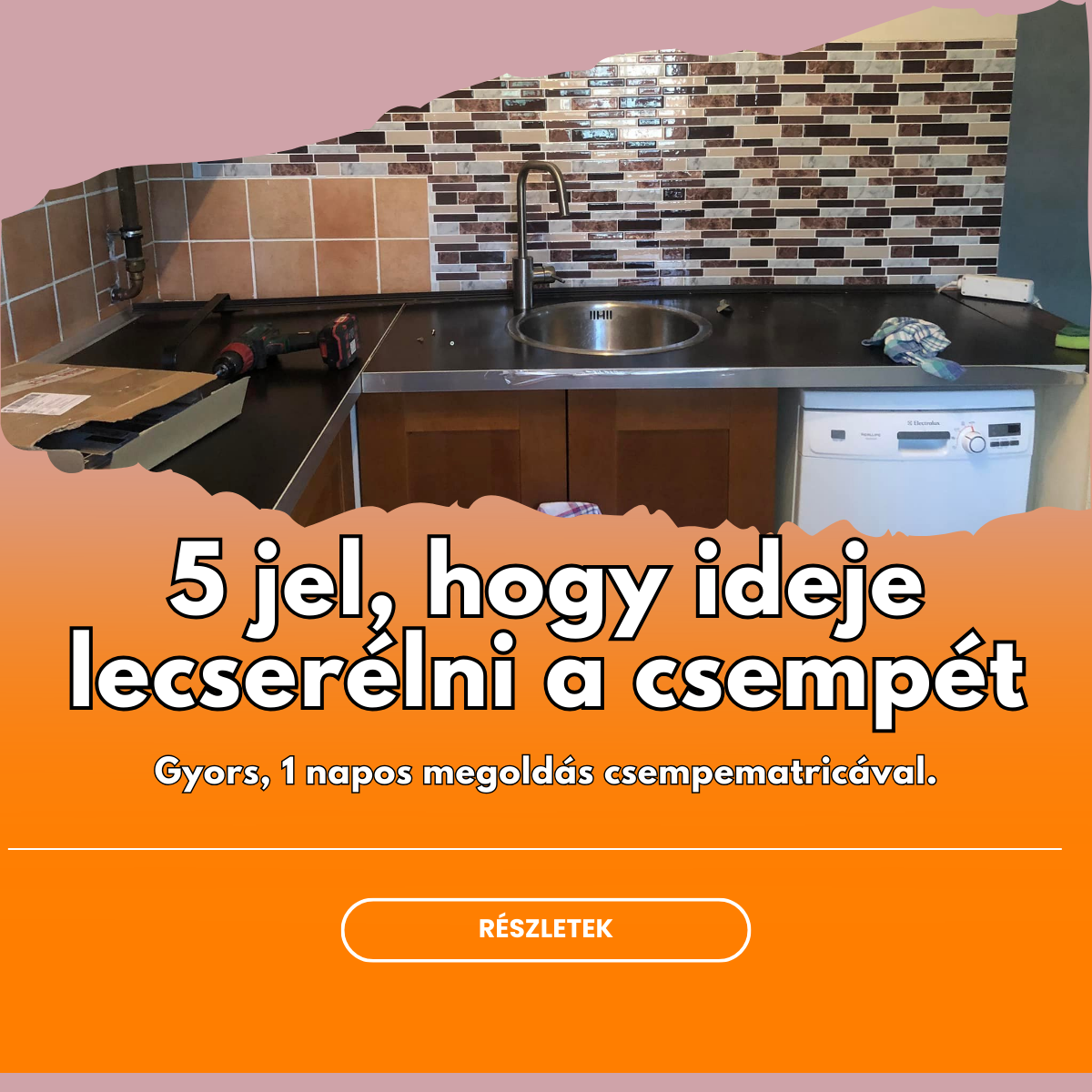 5 jel, hogy ideje lecserélni a régi csempét – és hogyan oldhatod meg 1 nap alatt