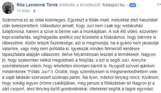 Landorné vélemény