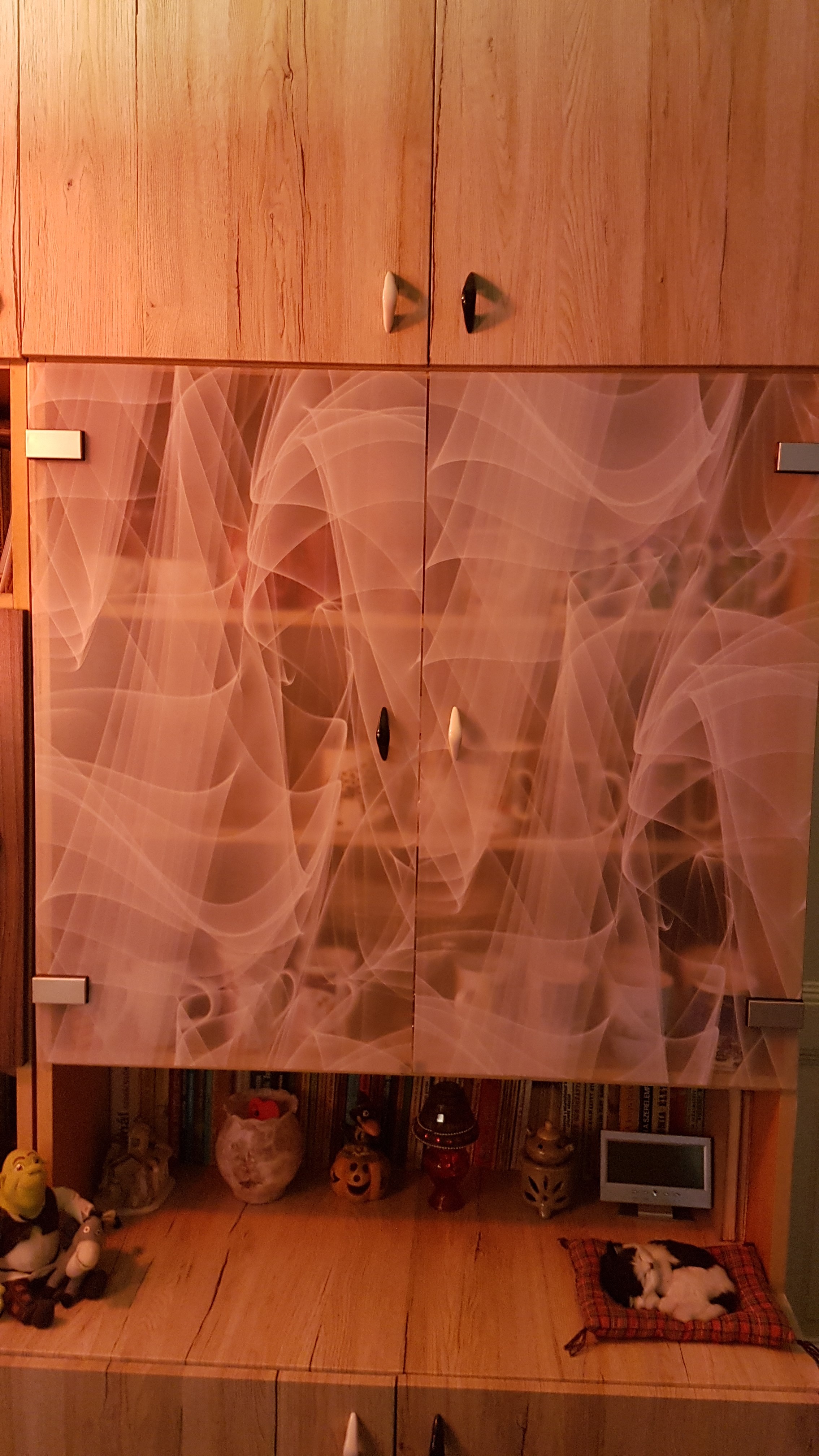     Kerengő Füst Ragasztó Nélküli Prémium Ablakfólia (Murano) (1,5 m x 45 cm)