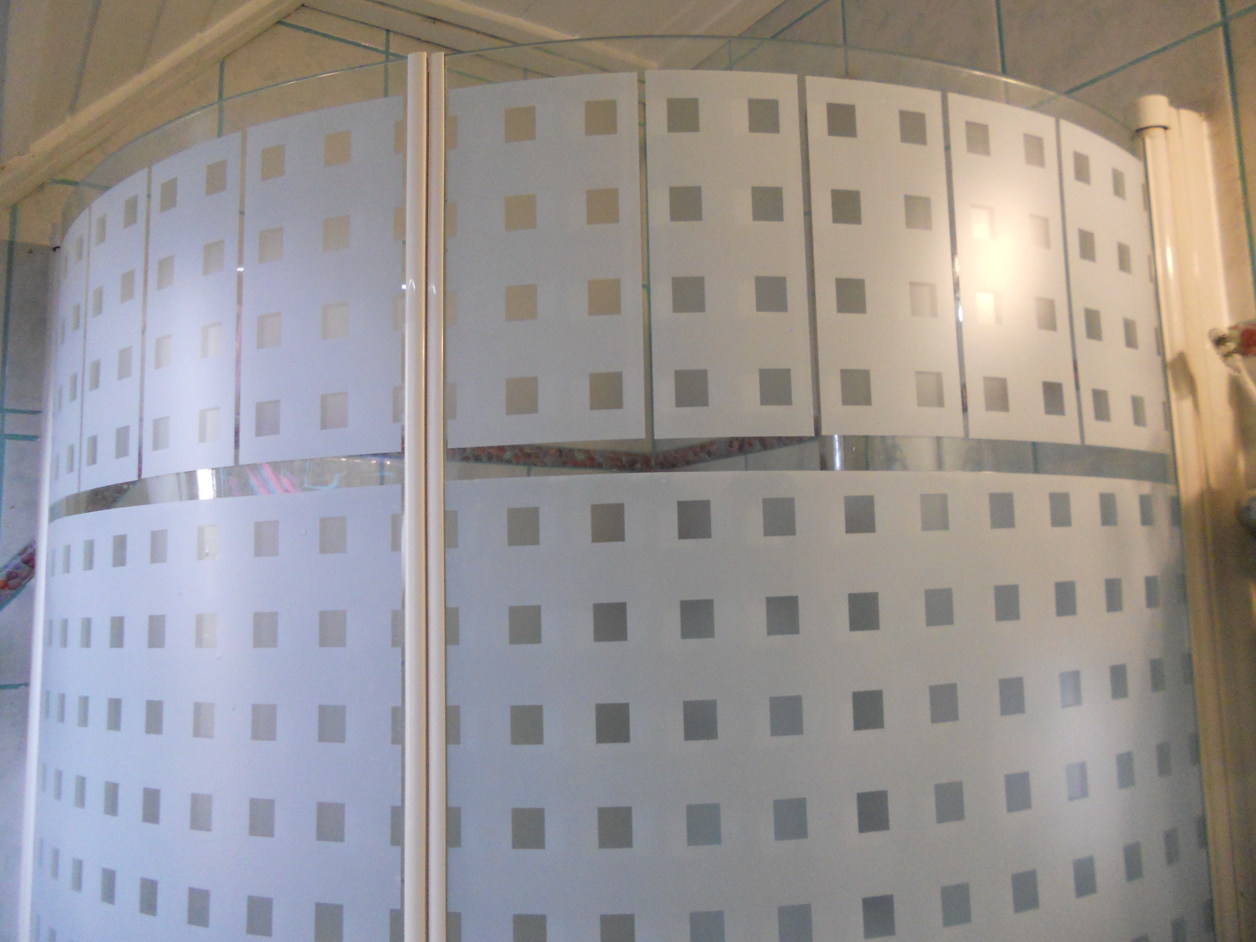   Szabályos Kocka Ragasztó Nélküli Prémium Ablakfólia (Caree) (1,5 m x 67,5 cm)
