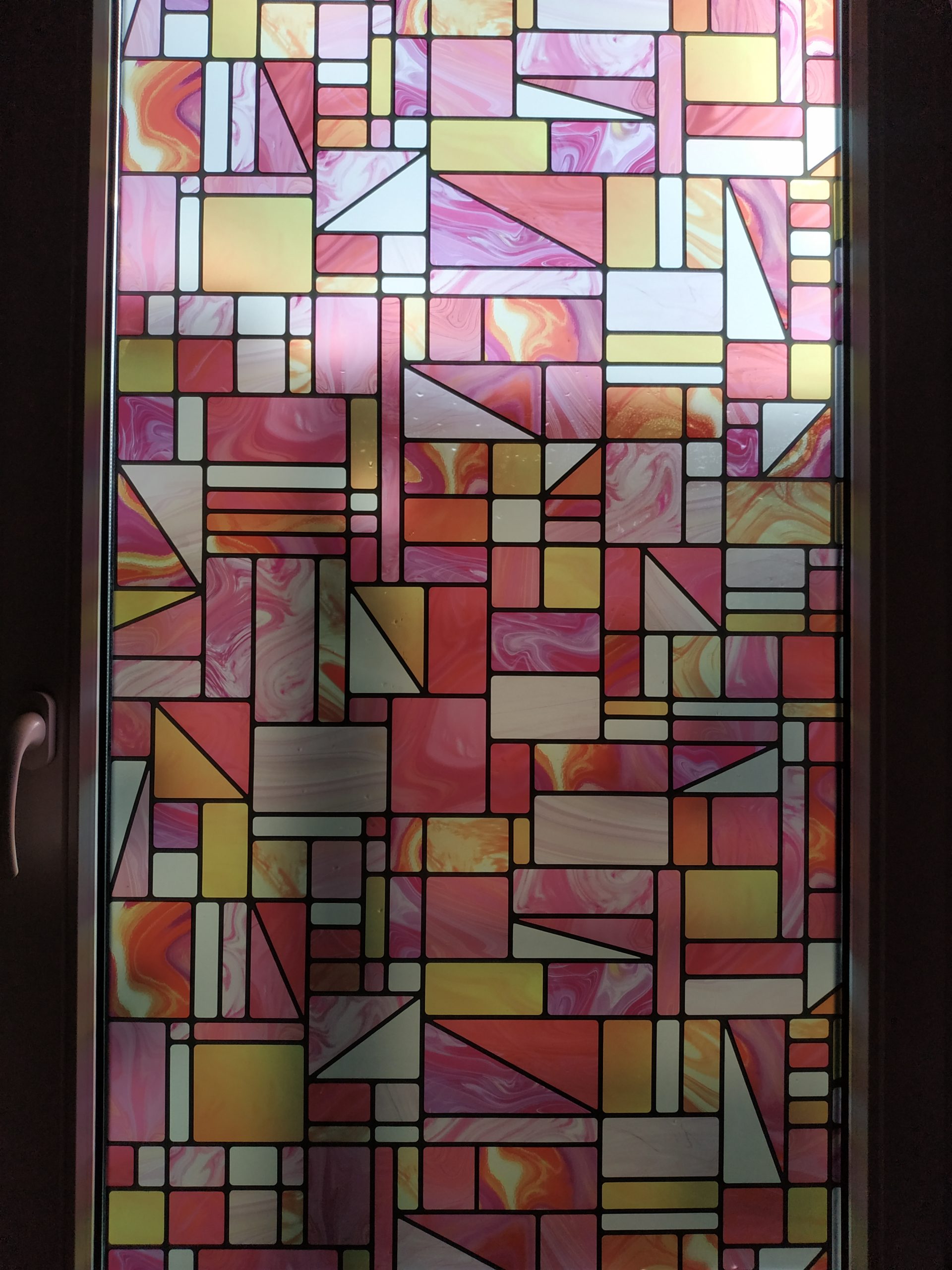   Tiffany Üveg Ragasztó Nélküli Standard Ablakfólia (Madras) (1,5 m x 67,5 cm)
