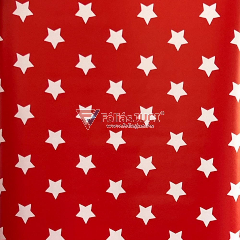 Piros Csillagok Között Öntapadós Fólia (2 m x 45 cm)