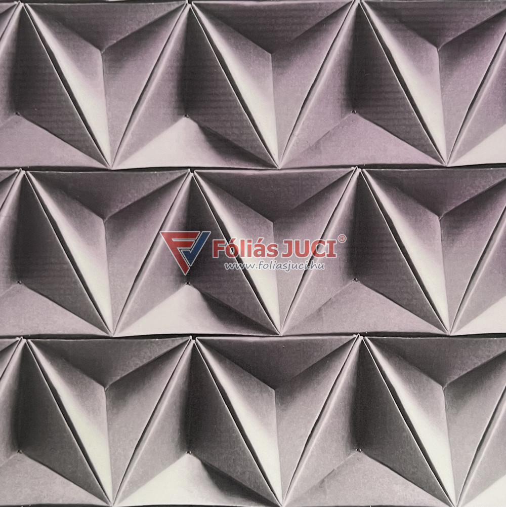 Térbeli Háromszögek Öntapadós Fólia (Orly) (1,5 m x 45 cm)
